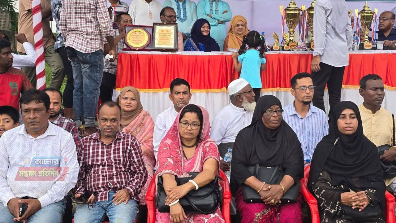ওসমানীনগরে ১১০টি প্রাথমিক বিদ্যালয়ের অংশগ্রহণে জমজমাট গোল্ডকাপ ফুটবল ফাইনাল, প্রধান অতিথি তাহসিনা রুশদীর লুনা